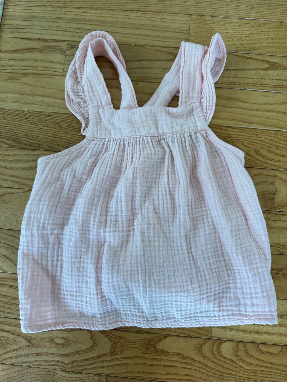 Zara Light Pink Gauze Tank Top - Girls